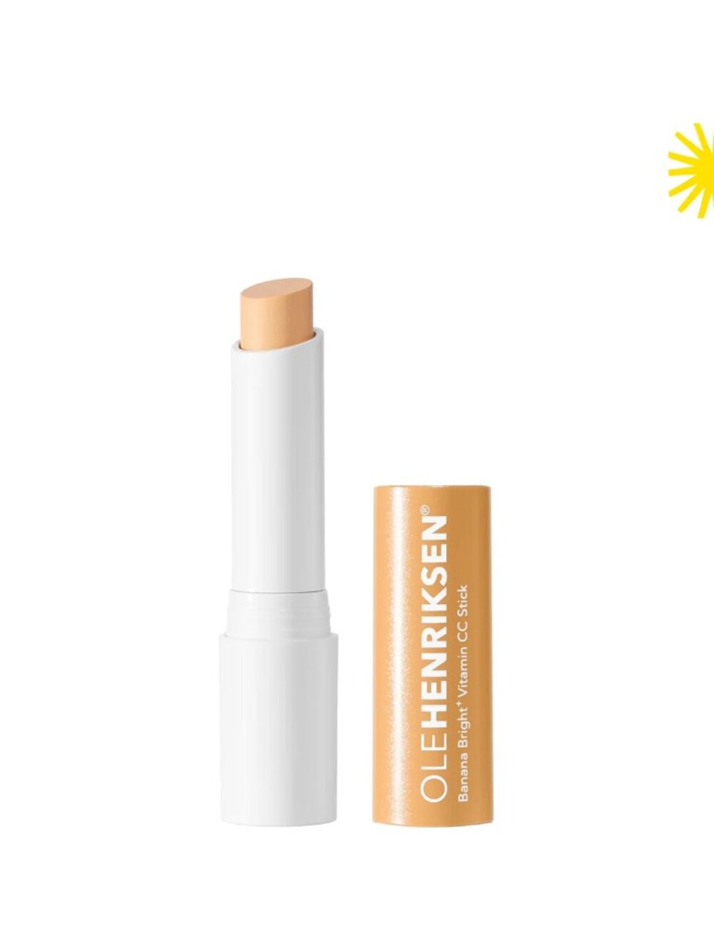 New Ole Henriksen Banana Bright Vitamin CC color-correcting cream stick banana